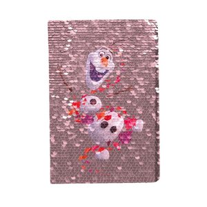 Flitrový zápisník Frozen DOE-3666-R1 ružový-4